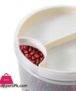 2.5 L Food Sealed Container With Closed Rotating Lid 4 Compartments 40 25 L Food Sealed Container With Closed Rotating Lid 4 Compartments Used For Flour Cereal Sugar Kitchen Accessoriesstorage Bottles Jars