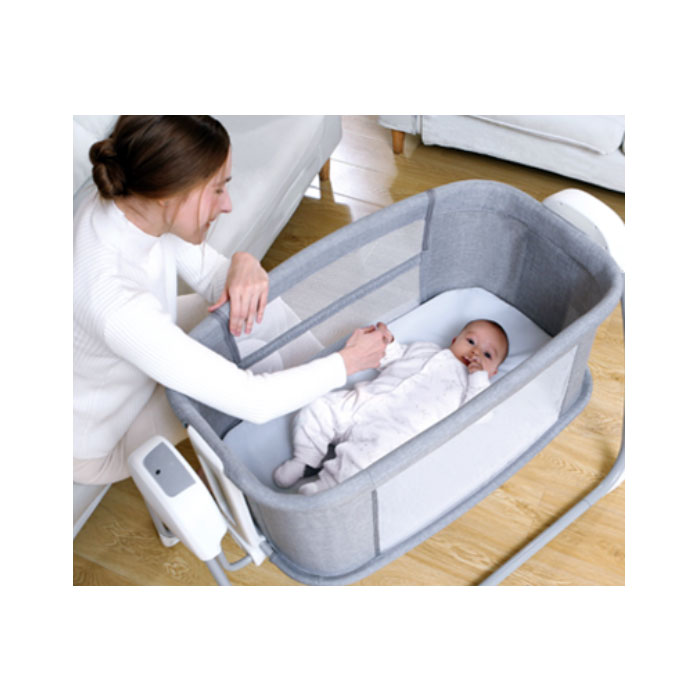 4-In-1 Bedding Set Bassinet With Cradle Wheel Mosquito Net Cot Crib
