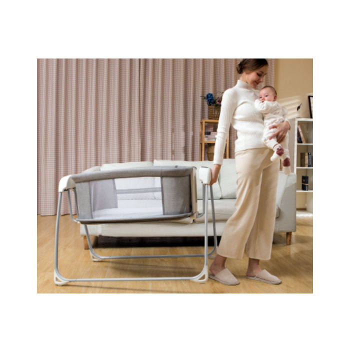 4-In-1 Bedding Set Bassinet With Cradle Wheel Mosquito Net Cot Crib