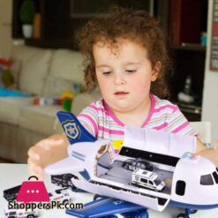 Fun Little Toys Airplane Toys With 6 Police Die Cast Toy Cars And Accessories Police Airplane Play Vehicle Set For Kids Gifts Toys For 345 Year Old Boys