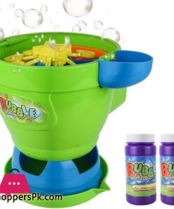 MOZOOSON Bubble Machine with 2 Bottles of Liquid Outdoor Toys Bubble Maker for Kids Automatic Bubble Blower for Toddlers Kids Fun Gifts for Garden Party
