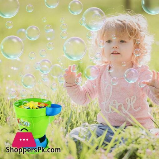 MOZOOSON Bubble Machine with 2 Bottles of Liquid Outdoor Toys Bubble Maker for Kids Automatic Bubble Blower for Toddlers Kids Fun Gifts for Garden Party