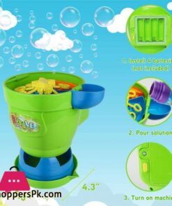 Automatic Bubble Blower Machine With 2 Bottles Of Liquid 15 Mozooson Bubble Machine With 2 Bottles Of Liquid Outdoor Toys Bubble Maker For Kids Automatic Bubble Blower For Toddlers Kids Fun Gifts For Garden Party