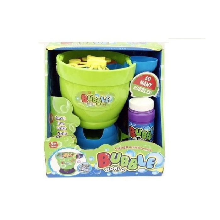 Automatic Bubble Blower Machine With 2 Bottles Of Liquid