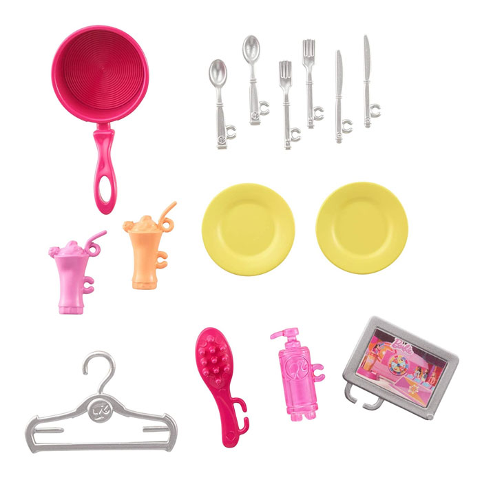 Barbie Doll And Portable Dollhouse With 1-Story Playset With Pool