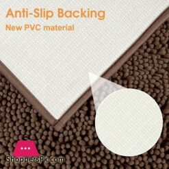 Bysure Brown Bathroom Rug Set 3 Piece Bath Rugs Toilet Rugs And Mats Sets Extra Absorbent Shaggy Chenille Bathroom Mat Set Soft Dry Bathroom Rugs Sets And Mats Sets Non Slip Washable Rugs