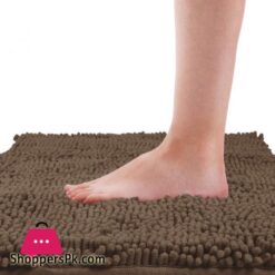 Bysure Brown Bathroom Rug Set 3 Piece Bath Rugs Toilet Rugs And Mats Sets Extra Absorbent Shaggy Chenille Bathroom Mat Set Soft Dry Bathroom Rugs Sets And Mats Sets Non Slip Washable Rugs