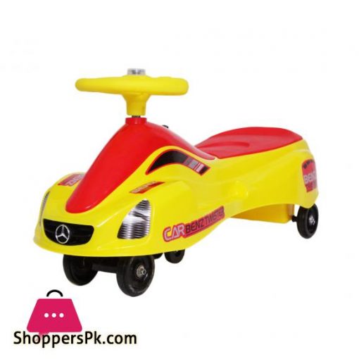 Benz Twister Wiggle Car For Kids Push Car For Toddlers Flash Light Music Speed Twist Ride Car 360 Rotation Wheel Children Outdoor Ride Uses Twist Turn Wiggle Movement to Steer Benz On Twist Swivel Car For Boys Girls Teenager Kids