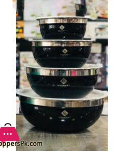 Black Mixing Bowl 4 Pcs  Set - 219739