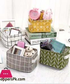 Cotton hand junk basket cabinet desk box cloth storage basketstorage basket