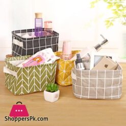 Cotton Hand Junk Basket Cabinet Desk Box Cloth Storage Basketstorage Basket