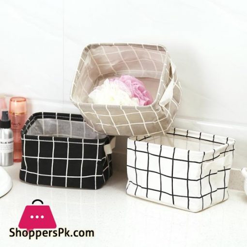 Cotton hand junk basket cabinet desk box cloth storage basketstorage basket