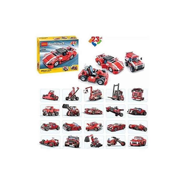 Decool Creator 23 In 1 Super Speedster Race Truck Car Transformable Building Blocks 278 Pcs