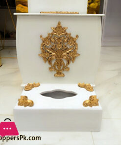 Fancy Dustbin And Tissue Box Set 2 Pc