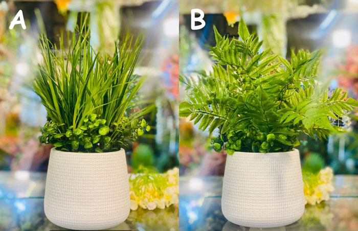 Fiber Pot Indoor Table Decor Planter