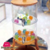 Glass Double Juice Dispenser