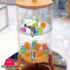 Glass Double Juice Dispenser