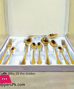 Golden Cutlery Spoon And Forks Ste For 6 Persons - 28 Pcs