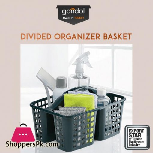 Divided Organizer Basket with easy to hold handle
