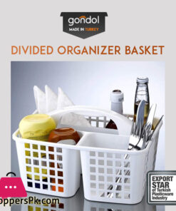 Gondol Divided Organizer Basket with Easy to Hold Handle