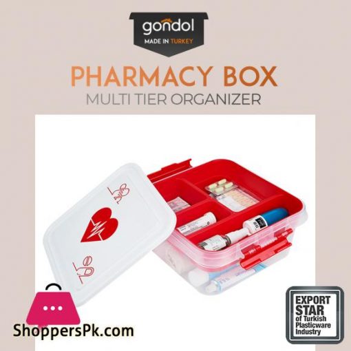 Pharmacy Box First Aid and Home Pharmacy Plastic Storage