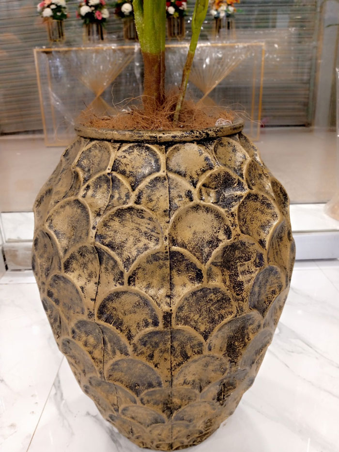 Home Decor Artificial Floor Planter Dora Plant With Unbreakable Pot - 4.5 Feet