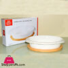 Imperial Serving Dish With Bamboo Based
