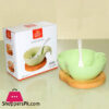 Imperial Small Fruit Bowl Set With Spoon &Amp; Wooden Base Ceramic
