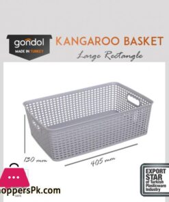 Kangaroo Rectangle Knit Basket Large