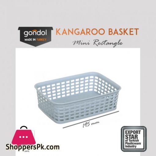 Kangaroo Rectangle Knit Basket Mini