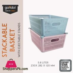 Kangaroo Stackable Rectangle Knit Basket 1 Piece