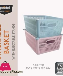 Kangaroo Stackable Rectangle Knit Basket 1 Piece