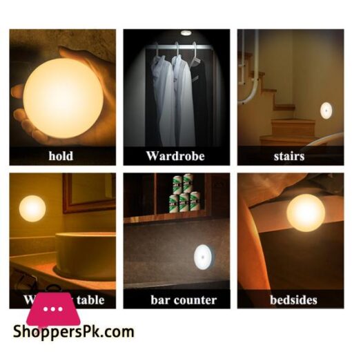 LED body induction lamp induction night light no need to wire USB charging intelligent induction magnetic suctionLight Beads