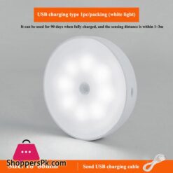 Led Body Induction Lamp Induction Night Light No Need To Wire Usb Charging Intelligent Induction Magnetic Suctionlight Beads