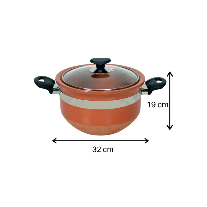 Majestic Glazed Clay Handi