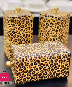 Mettalic Jar Set Of 3 Pcs - Image 2