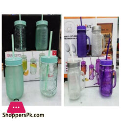 Multi Color Straw Juice Mug - L316856