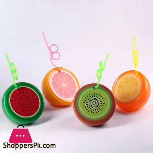 New Arrival Hot Selling Food Grade PP Material Creative Fruits Different Shape Plastic Sipper Cup