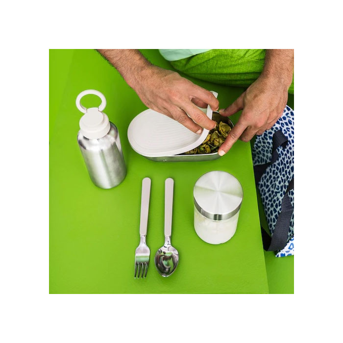 Nkelsparig Water Bottle Stainless Steel - Beige