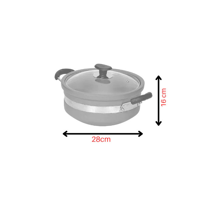 Majestic Non Glazed Clay Karahi