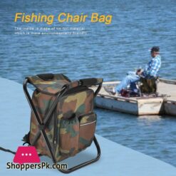 Outdoor Folding Camping Fishing Chair Stool Portable Backpack Picnic Tools Bag Hiking Seat Bag Camping AccessoriesFishing Chairs
