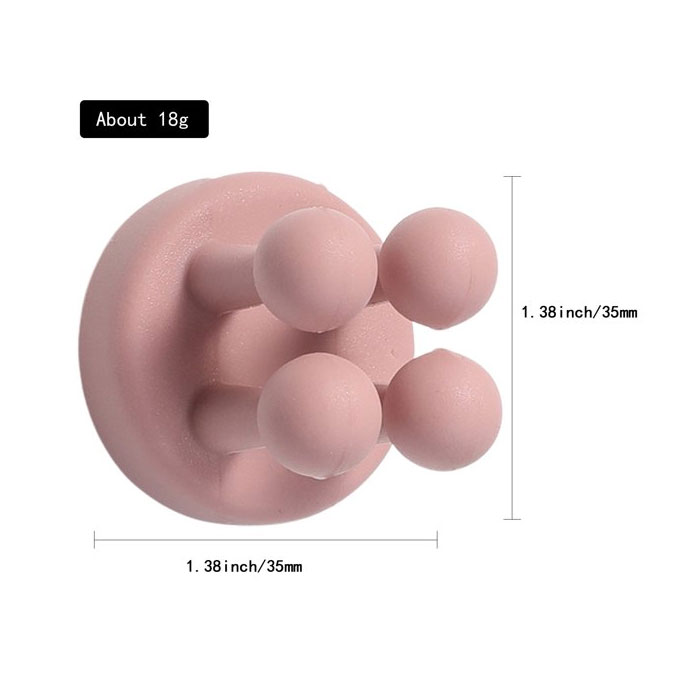 Silicone Toothbrush Holder Multi Function Utility Hooks