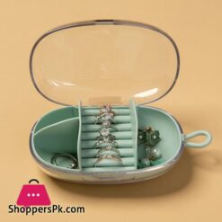 Simple Slight Jewelry Box Portable Storage Organizer Earring Hairpin Ring Holder Zipper Women Outdoor Travel Jewelry DisplayJewelry Packaging Display