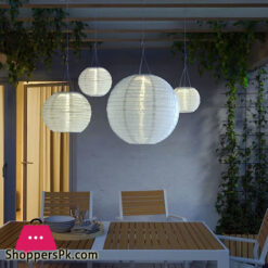 Solvinden LED Solar Powered Pendant Lamp White 45 cm