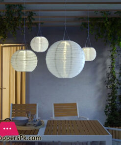 Ikea Solvinden LED Solar Powered Pendant Lamp White 45 cm