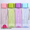 HOT SALES Sport Square Tea Milk Fruit Water Cup 480ml Transparent Drink Bottle with RopeWater Bottles