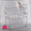 Stainless Steel 3 Tier Dish Drainer Rack Drying Drip Tray Cutlery Holder Ksp