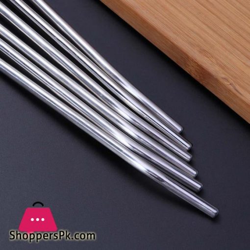 6 PcsPack Stainless Steel Oval Shape Metal Drinking Spoon Straw Reusable Straws Cocktail Spoons SetPrimary ColorOther Bar Accessories