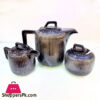 Stylish Ceramic Tea Milk Sugar Set - Black