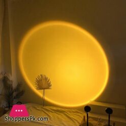 Sunlight Rainbow Sunset Projector Atmosphere Usb Dc5V Led Night Light Home Coffee Shop Background Wall Decoration Projected Lampled Night Lights
